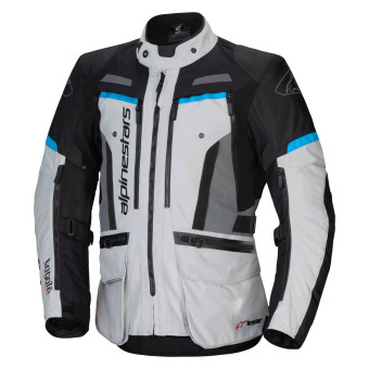 Veste Moto Alpinestars Bogota Pro Drystar Ice Gray Black Cyan