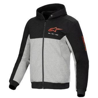 Blouson Moto Alpinestars Chrome V2 Sport Sport Black Gray Heather Red Fluo