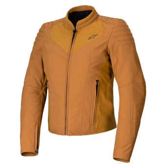 Blouson Moto Alpinestars Isla WR Women Utility Brown Light Gold