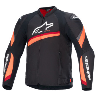 Blouson Moto Alpinestars T-GP Plus R V4 Black Red Fluo
