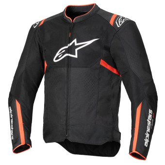 Blouson Moto Alpinestars T-SPS Air V2 Black Red Fluo