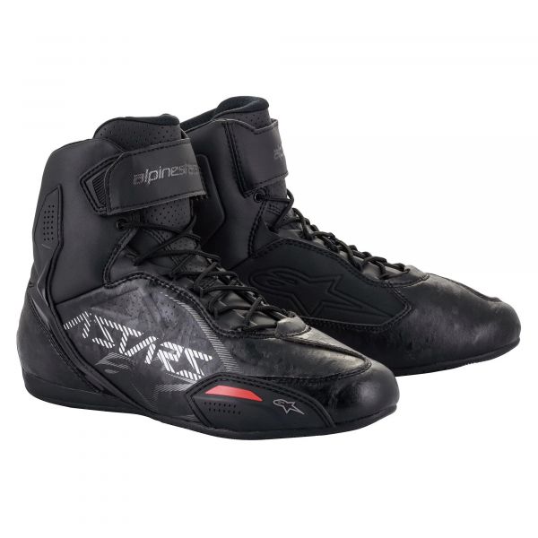 Baskets moto Alpinestars Faster 3 Black Gun Metal cherche Proprietaire iCasque