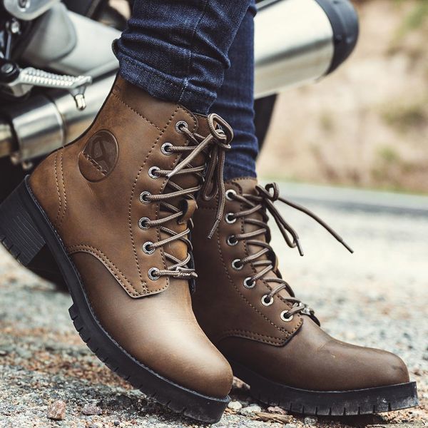 Chaussure moto marron deals