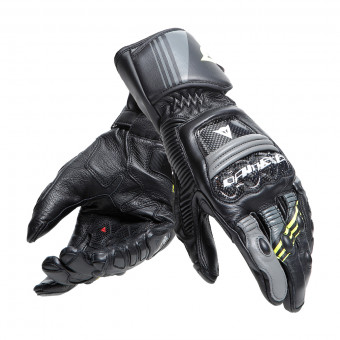 Gants Moto Dainese Druid 4 Black Charcoal Grey Yellow Fluo