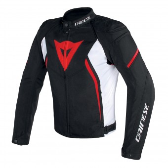 Blouson Moto Dainese Avro D2 Tex Black White Red