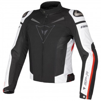 Blouson Moto Dainese Super Speed Black White Red