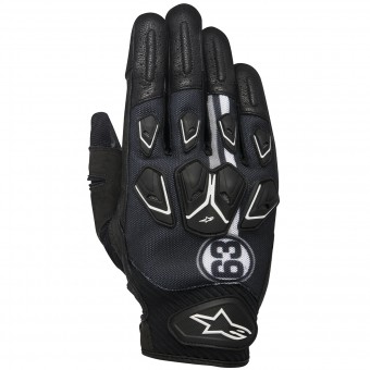 Gants Moto Alpinestars Masai Black White Cool Gray