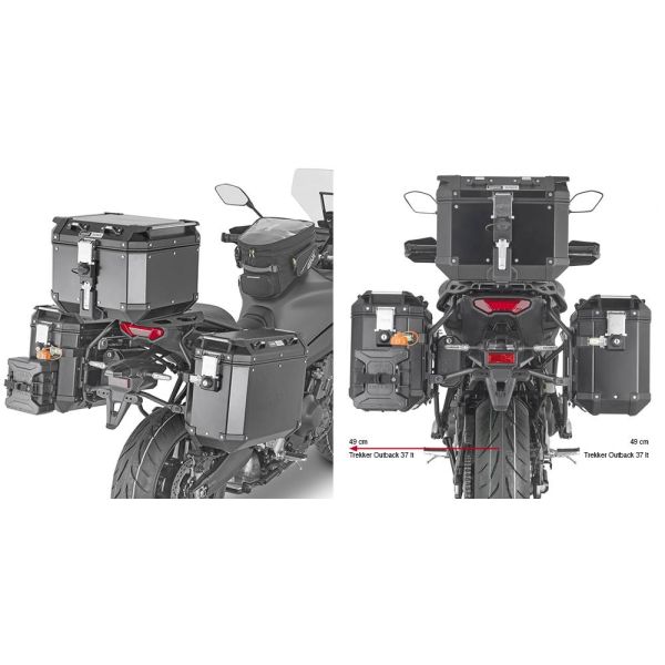 Kit De Fixation Valise Givi Support Valises Trekker Outback Plo Cam