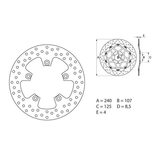 Disque De Frein Brembo Brembo Serie Oro Rond Fixe B Au Meilleur