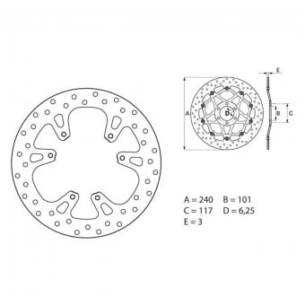 Disque De Frein Brembo Brembo Serie Oro Rond Fixe B Au Meilleur Prix Icasque Com