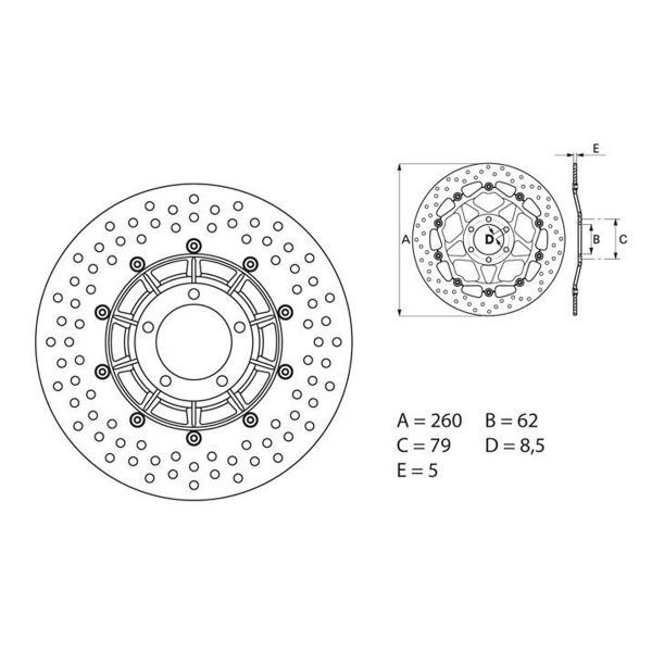 Disque De Frein Brembo Brembo Serie Oro Rond Fixe B B Au Meilleur