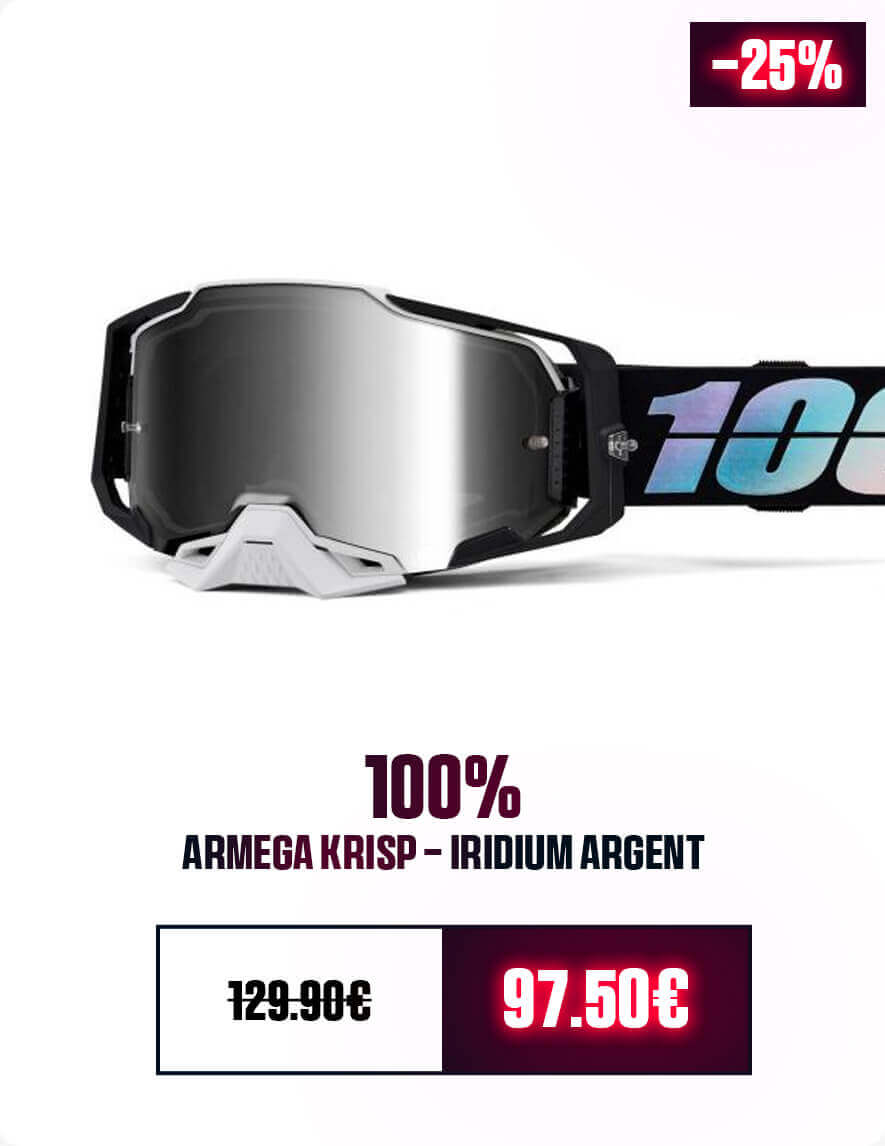 100% Armega Krisp Iridium Argent