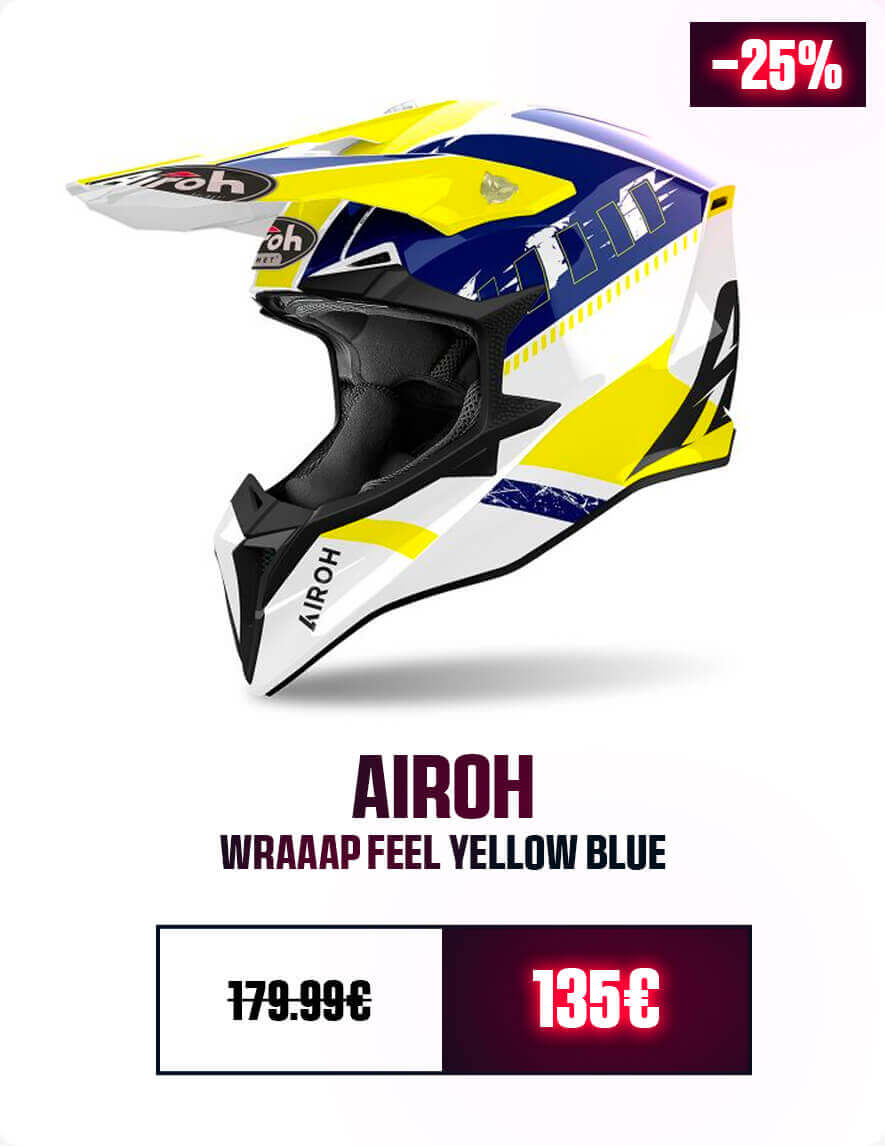 Airoh Wraaap Feel Yellow Blue