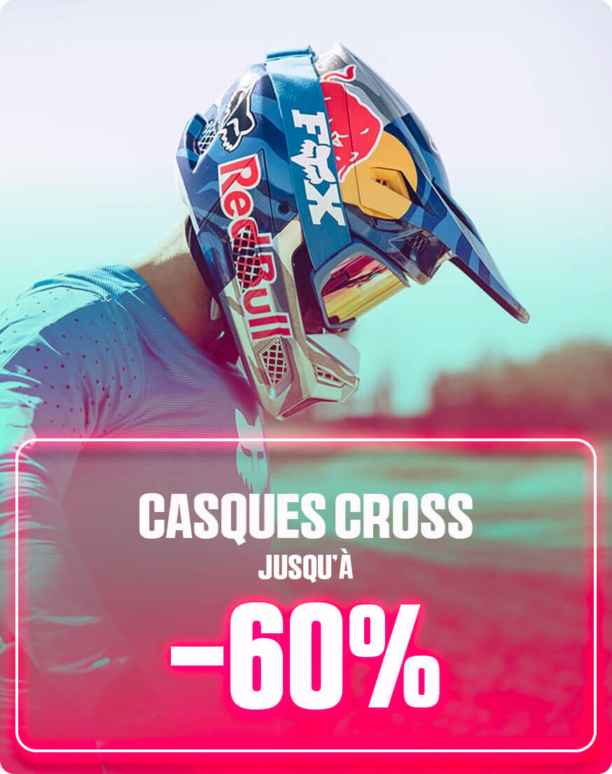 Casques cross jusqu' -60%