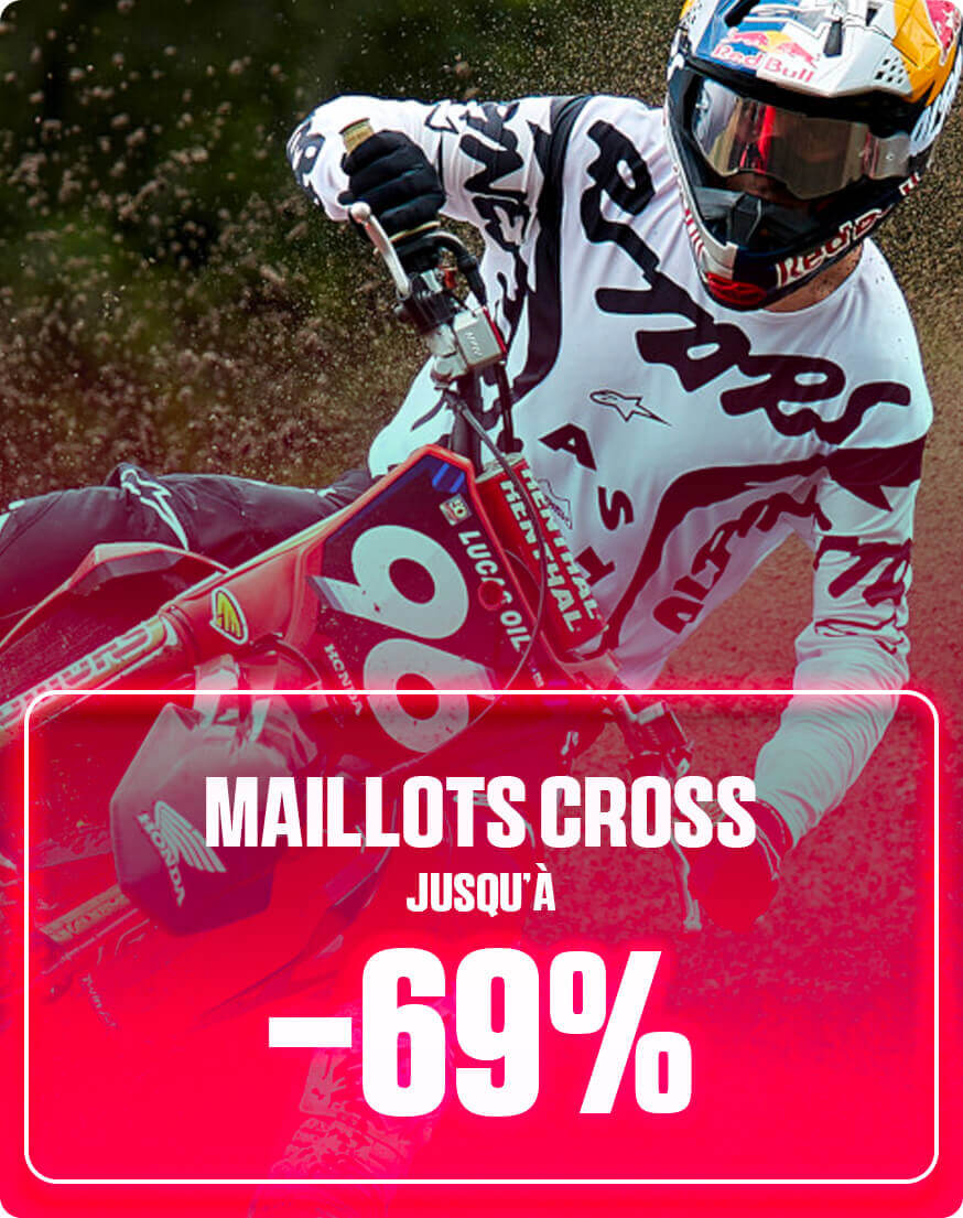 Maillots cross jusqu' -69%