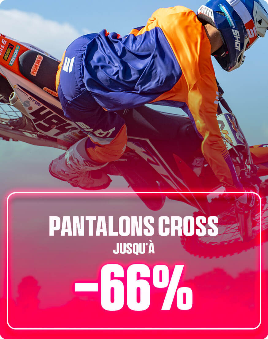 Pantalons cross jusqu' -66%