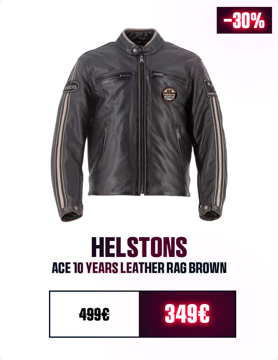 Helstons Ace 10 Years Leather Rag Brown