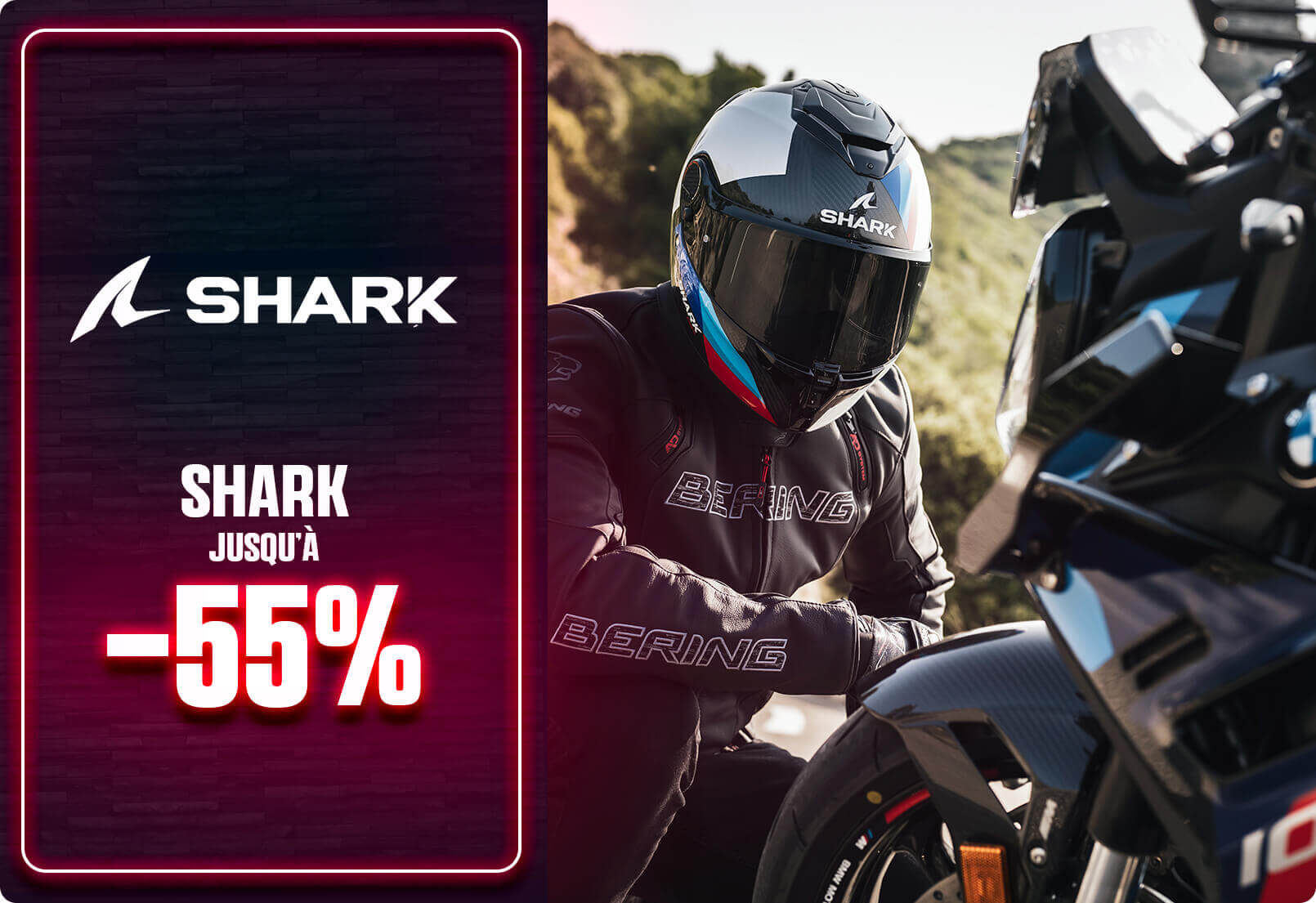 Casques Shark jusqu' -55%