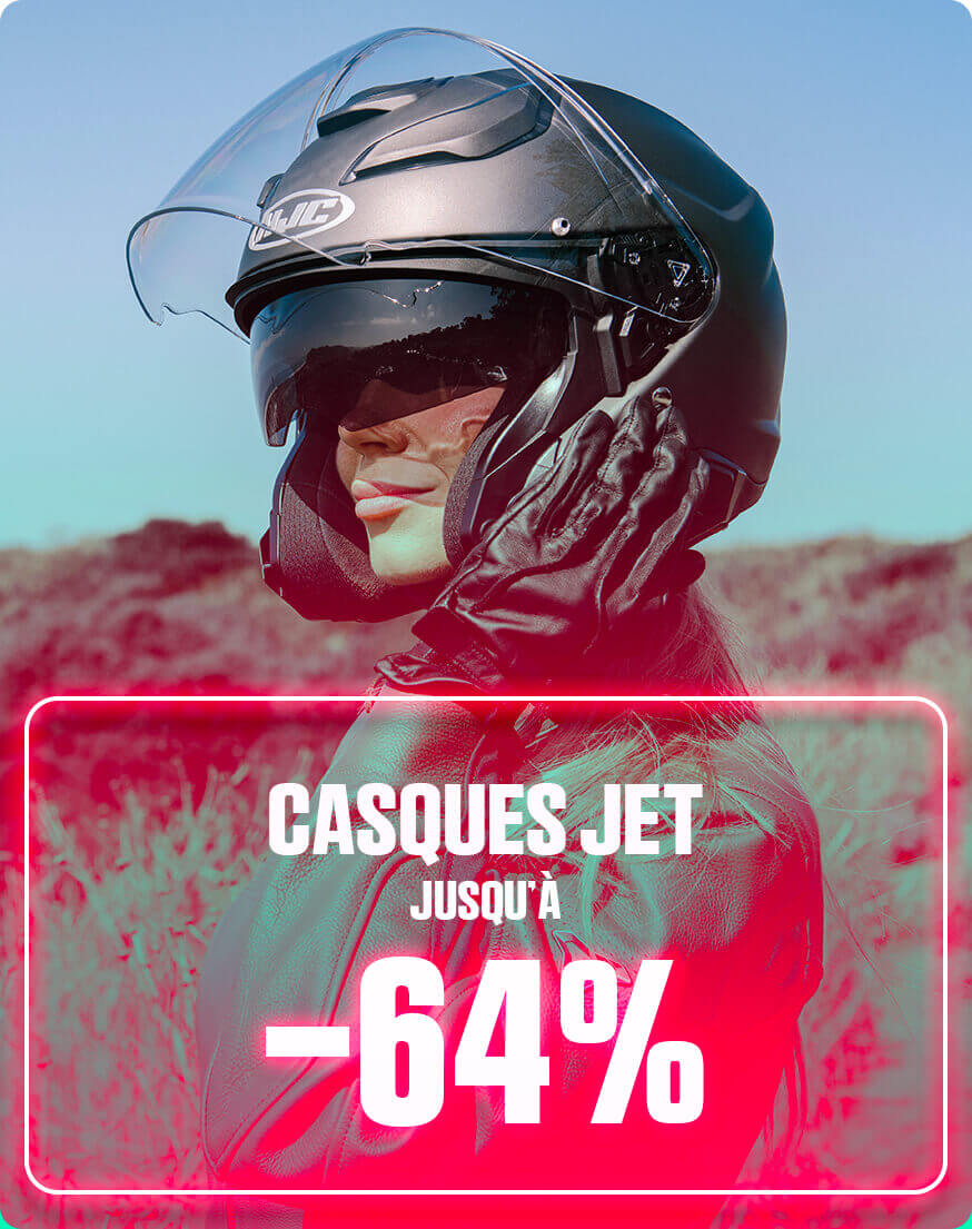 Casques jet jusqu' -64%